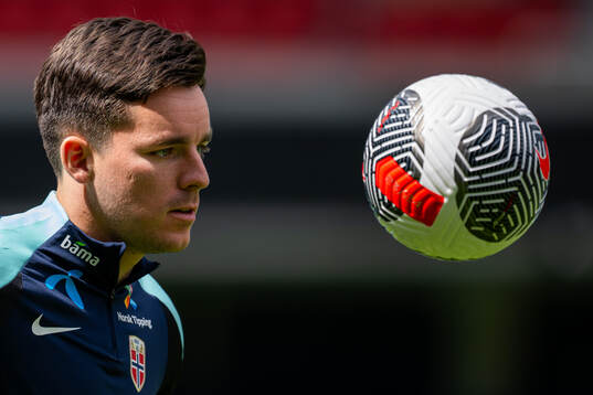 Hugo Vetlesen of the Norwegian national football team