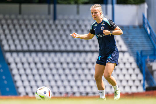 Emilie Woldvik of the Norwegian women's national football