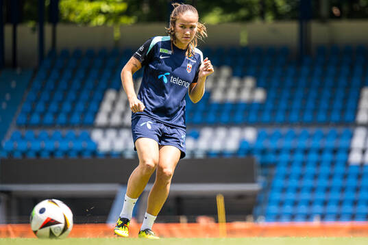 Guro Reiten of the Norwegian women's national football team