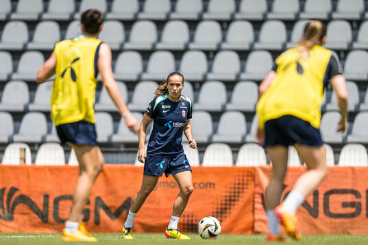 Guro Reiten of the Norwegian women's national football team