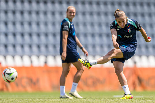 Guro Reiten of the Norwegian women's national football team