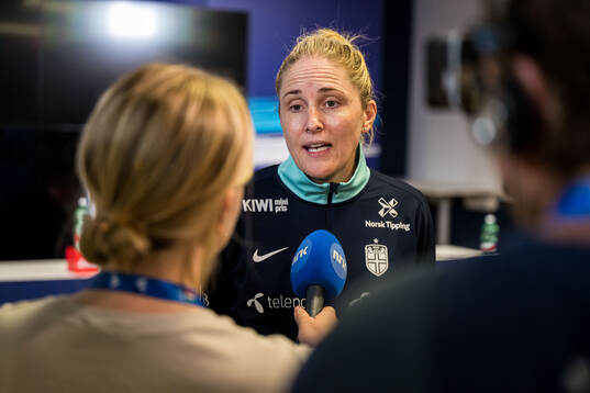 Gemma Grainger, head coach of the Norwegian women's