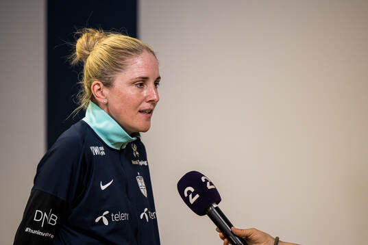 Gemma Grainger, head coach of the Norwegian women's