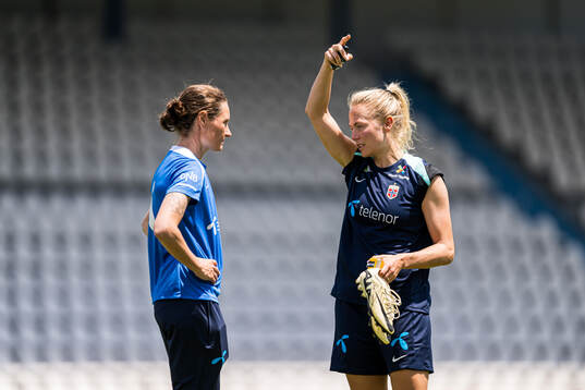 Guro Bergsvand of the Norwegian women's national football