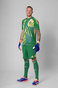 Goalkeeper Robin Olsen of the Swedish national football