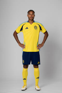 Jens Cajuste of the Swedish national football team poses