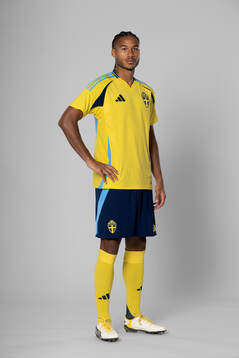 Jens Cajuste of the Swedish national football team poses