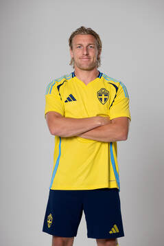 Emil Forsberg of the Swedish national football team poses