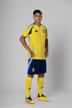 Matteo Perez Vinlöf of the Swedish national football team