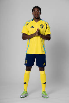 of the Swedish national football team poses for a portrait