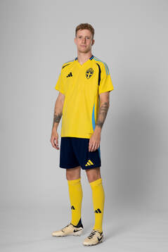 Samuel Gustafson of the Swedish national football team