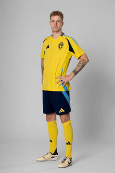 Samuel Gustafson of the Swedish national football team
