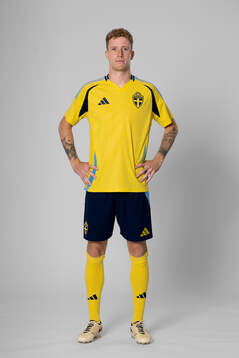 Samuel Gustafson of the Swedish national football team