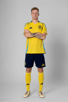 Samuel Gustafson of the Swedish national football team