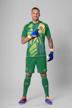 Goalkeeper Robin Olsen of the Swedish national football
