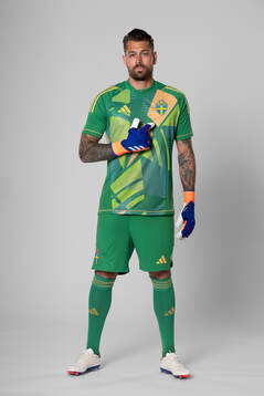 Goalkeeper Kristoffer Nordfeldt of the Swedish national
