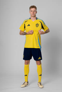 Samuel Gustafson of the Swedish national football team