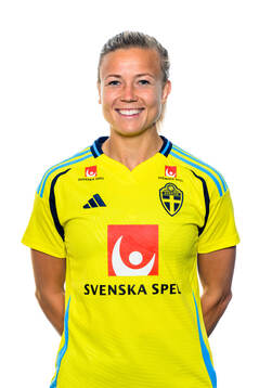 Hanna Glas of the Swedish women's national football team