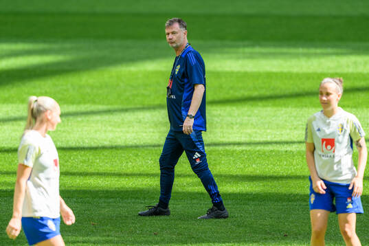 Head coach Peter Gerhardsson of the Swedish women's