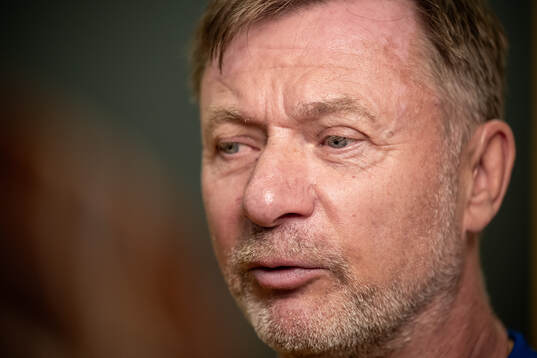 Head coach Peter Gerhardsson of the Swedish women's