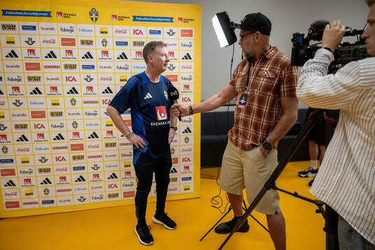 Head coach Peter Gerhardsson of the Swedish women's