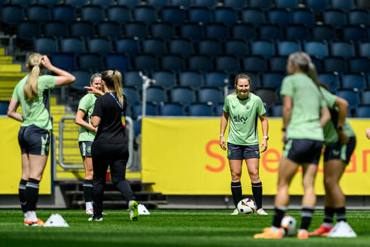 Players of Ireland at a training session