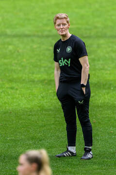 Head coach Eileen Gleeson of Ireland at a training session