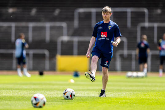 Head coach Jon Dahl Tomasson of the Swedish men's national
