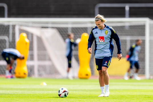 Emil Forsberg of the Swedish men's national football team