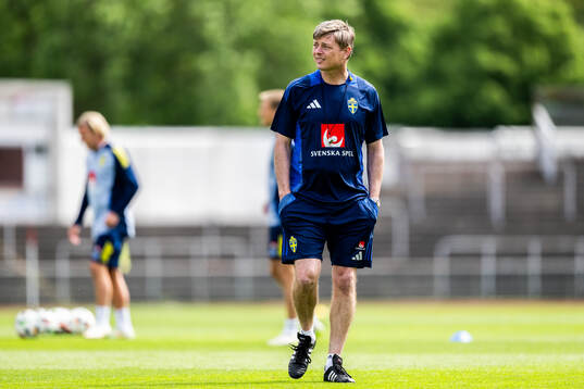 Head coach Jon Dahl Tomasson of the Swedish men's national