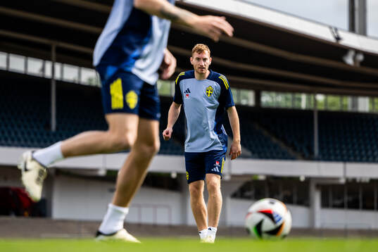 Dejan Kulusevski of the Swedish men's national football team