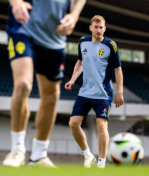 Dejan Kulusevski of the Swedish men's national football team