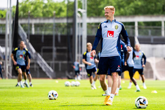 Hugo Larsson of the Swedish men's national football team