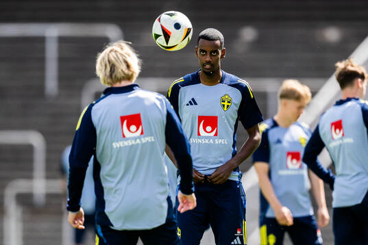 Alexander Isak of the Swedish men's national football team