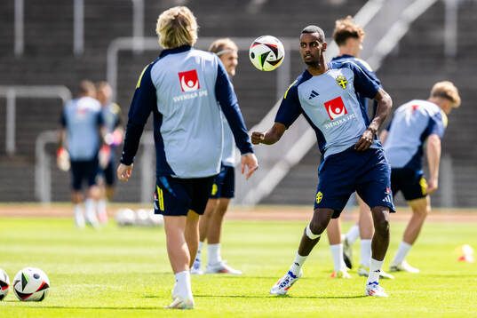 Alexander Isak of the Swedish men's national football team