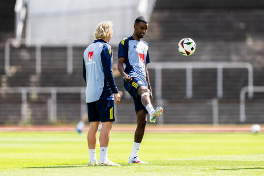 Alexander Isak of the Swedish men's national football team