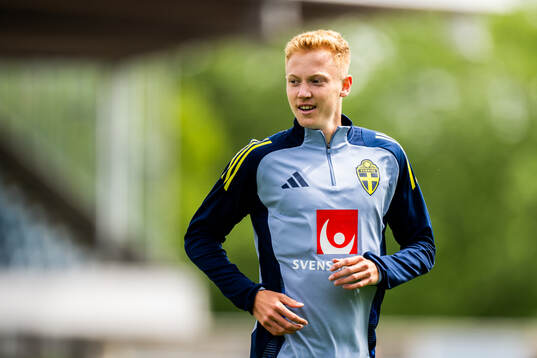 Hugo Larsson of the Swedish men's national football team