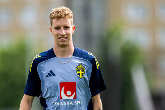 Samuel Gustafson of the Swedish men's national football team