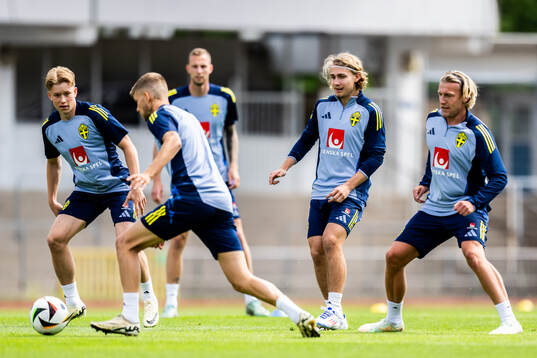 Daniel Svensson, Sebastian Nanasi and Emil Forsberg of the