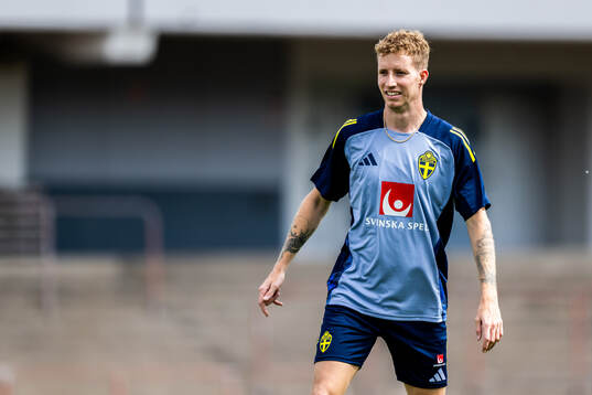 Samuel Gustafson of the Swedish men's national football team