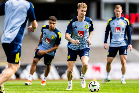 Samuel Gustafson of the Swedish men's national football team