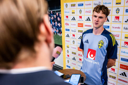 Williot Swedberg of the Swedish national football team at a