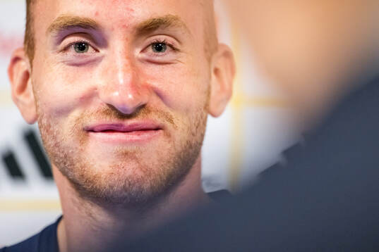 Dejan Kulusevski of the Swedish national football team at a