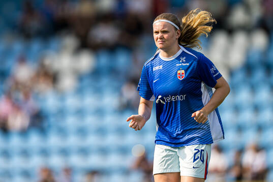 Signe Gaupset of Norway the UEFA Women's Euro Qualifier