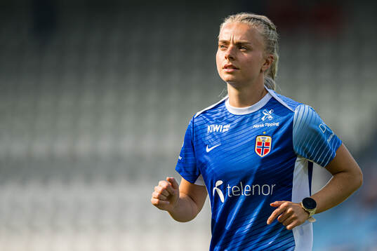 Emilie Woldvik of Norway warms up