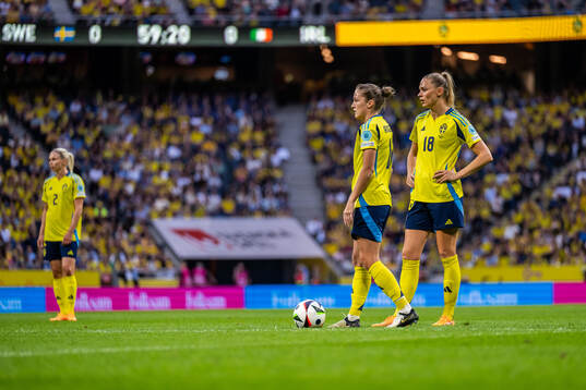 Jonna Andersson, Filippa Angeldal and Fridolina Rolfö of