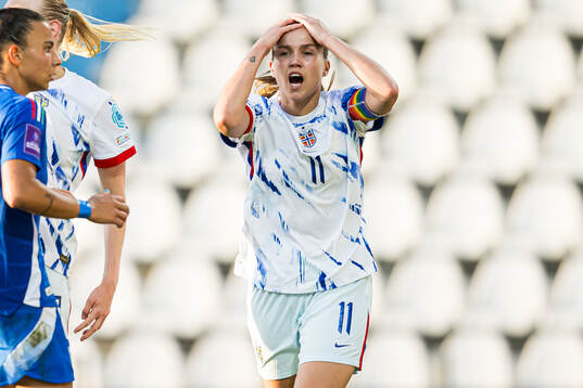 Guro Reiten of Norway looks dejected