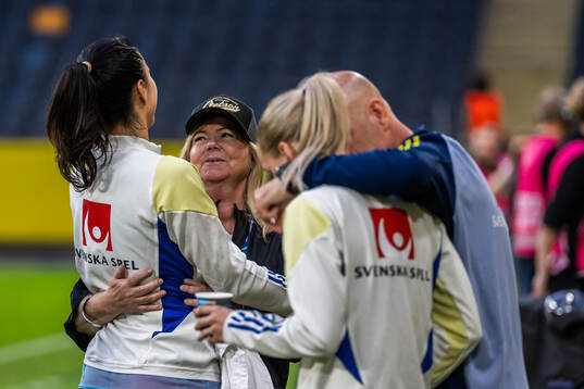 during the UEFA Women's Euro Qualifying football match