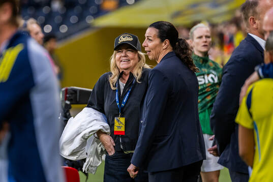 Team manager Marika Domanski Lyfors of Sweden and Andrea