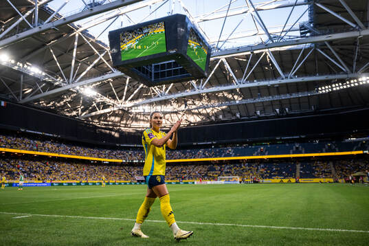 Johanna Rytting Kaneryd of Sweden is substituted